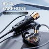 Wired Earphone Diamond With Mic Deep Bass