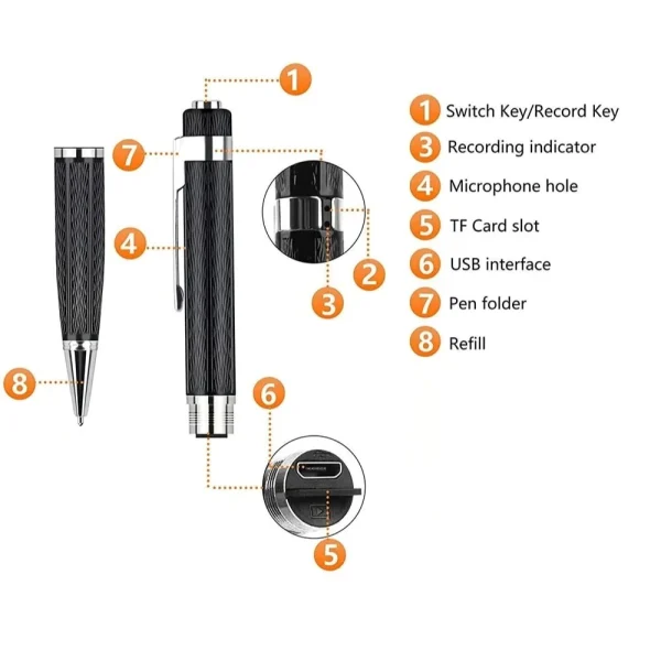 Digital Voice Recorder Pen