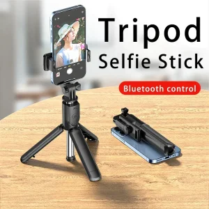 Rotatable And Extendable 3 In 1 Bluetooth Selfie Stick Monopod Tripod