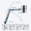my-11134207-820la-mgrksyi2fm6n9c.webp Tablet Phone Metal Stand Lazy Holder Bracket Adjustable Long Arm Floor Stand Clip