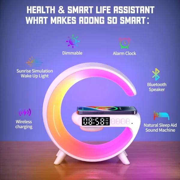 my-11134207-820ld-mjp7irfmslxe50.webp 4 In 1 Wireless Speaker Led Atmosphere Light Rgb