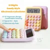 Random Candy Style Large Display Mechanical Round Button Calculator