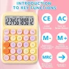 Random Candy Style Large Display Mechanical Round Button Calculator