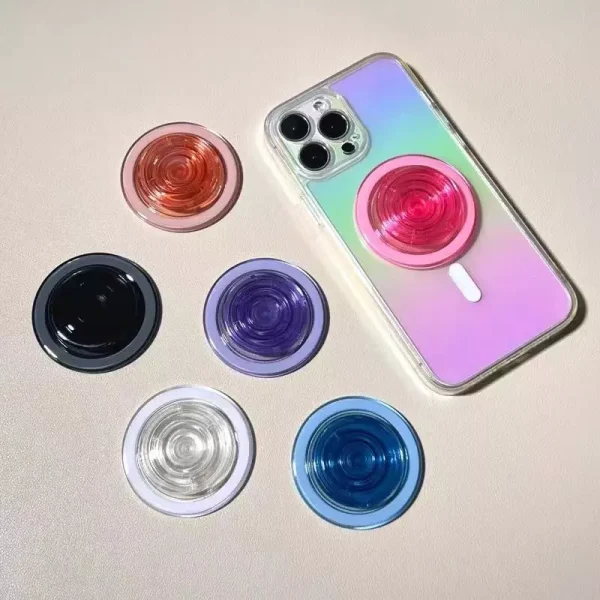 Random Transparent Magnetic Suction Bracket Airbag Hold For Phone Stand Anti Slip Grip Universal