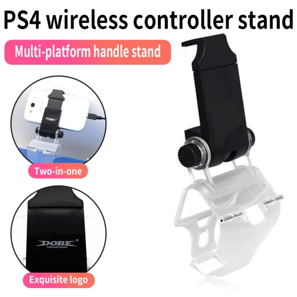 PS4 Game Controller Bracket Smartphone Clip Mount Holder
